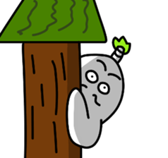 sticker of lord's Japanese radish sticker #12411716