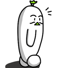 sticker of lord's Japanese radish sticker #12411730