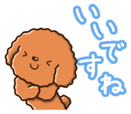 Polite Toy poodle sticker #12412111