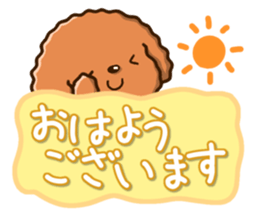 Polite Toy poodle sticker #12412114