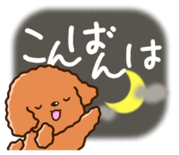 Polite Toy poodle sticker #12412116