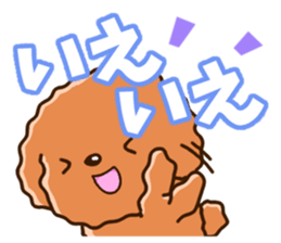 Polite Toy poodle sticker #12412118