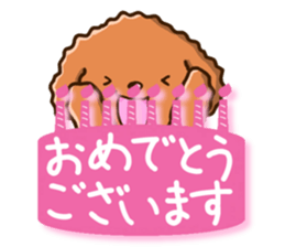 Polite Toy poodle sticker #12412125