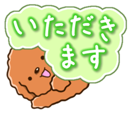 Polite Toy poodle sticker #12412129