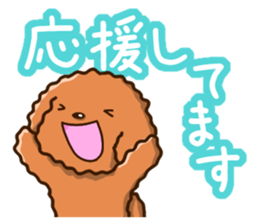 Polite Toy poodle sticker #12412135
