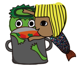 Mermaid mystical sticker #12412373