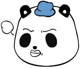 Packa Panda face sticker #12412399