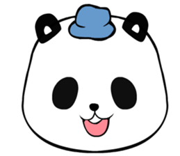 Packa Panda face sticker #12412402