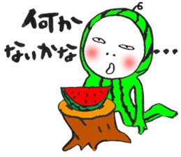 The watermelon boy. sticker #12412706