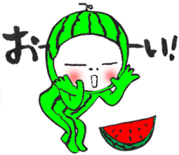 The watermelon boy. sticker #12412714