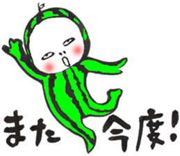 The watermelon boy. sticker #12412717