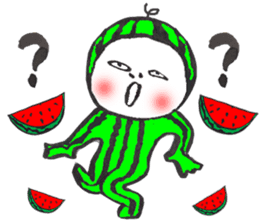 The watermelon boy. sticker #12412723