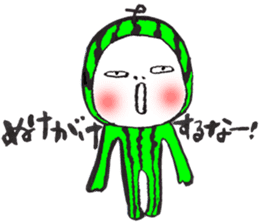 The watermelon boy. sticker #12412729