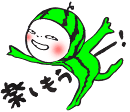 The watermelon boy. sticker #12412732