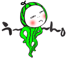 The watermelon boy. sticker #12412735