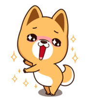 Little Naughty Dog"2" sticker #12413566