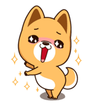 Little Naughty Dog"2" sticker #12413566