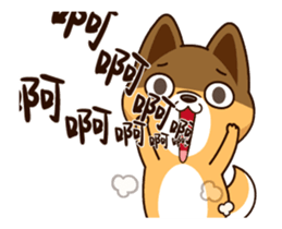 Little Naughty Dog"2" sticker #12413571