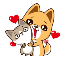 Little Naughty Dog"2" sticker #12413574