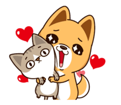 Little Naughty Dog"2" sticker #12413574