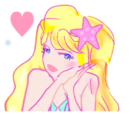 Beautiful and elegant mermaid Princess 6 sticker #12414950