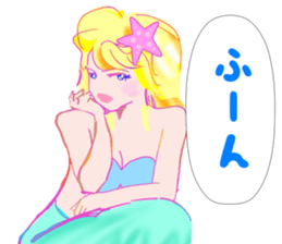 Beautiful and elegant mermaid Princess 6 sticker #12414954