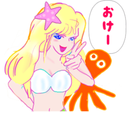 Beautiful and elegant mermaid Princess 6 sticker #12414955