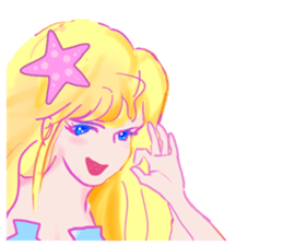 Beautiful and elegant mermaid Princess 6 sticker #12414957