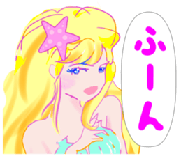 Beautiful and elegant mermaid Princess 6 sticker #12414975
