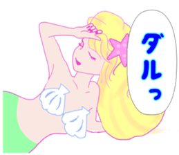 Beautiful and elegant mermaid Princess 6 sticker #12414979