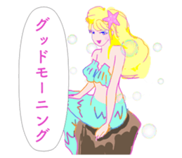 Beautiful and elegant mermaid Princess 6 sticker #12414983