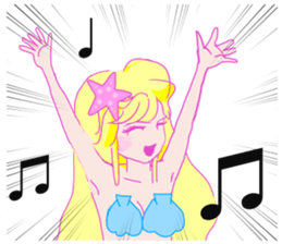 Beautiful and elegant mermaid Princess 6 sticker #12414988