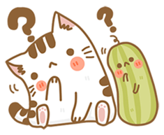 Cat Corgi Cucumber (Thai) sticker #12414991