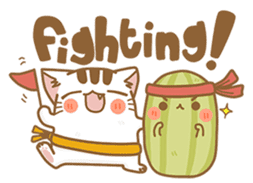 Cat Corgi Cucumber (Thai) sticker #12414999