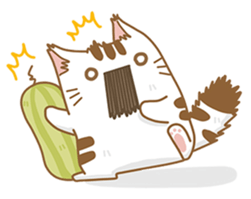 Cat Corgi Cucumber (Thai) sticker #12415000