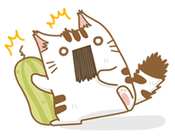 Cat Corgi Cucumber (Thai) sticker #12415000
