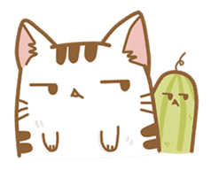 Cat Corgi Cucumber (Thai) sticker #12415005