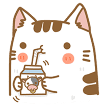 Cat Corgi Cucumber (Thai) sticker #12415006