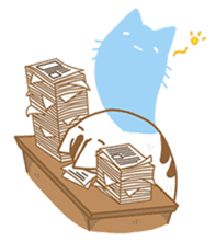 Cat Corgi Cucumber (Thai) sticker #12415007