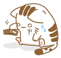 Cat Corgi Cucumber (Thai) sticker #12415008