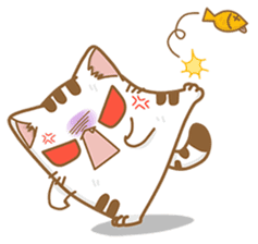 Cat Corgi Cucumber (Thai) sticker #12415010