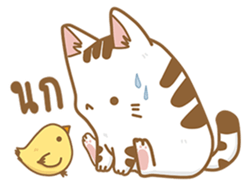 Cat Corgi Cucumber (Thai) sticker #12415012
