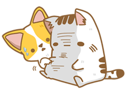 Cat Corgi Cucumber (Thai) sticker #12415016