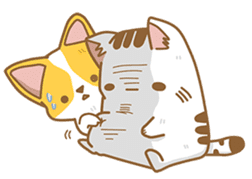 Cat Corgi Cucumber (Thai) sticker #12415016