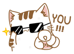 Cat Corgi Cucumber (Thai) sticker #12415023