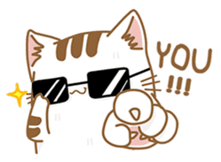 Cat Corgi Cucumber (Thai) sticker #12415023