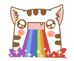 Cat Corgi Cucumber (Thai) sticker #12415024