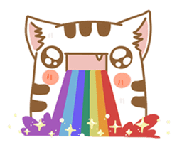 Cat Corgi Cucumber (Thai) sticker #12415024