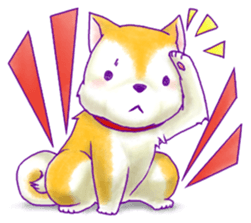 Honwaka animals zoo.Shiba ver. sticker #12415033