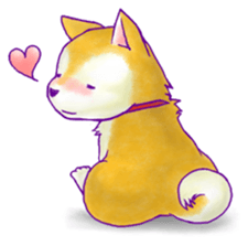 Honwaka animals zoo.Shiba ver. sticker #12415042